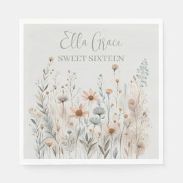 Boho Wildflower Servet