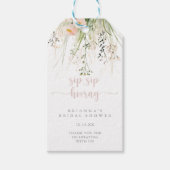 Boho Wildflower Sip Sip Hooray Vrijgezellenfeest Cadeaulabel (Voorkant)