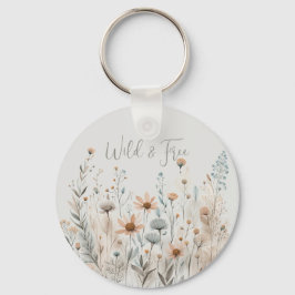 Boho Wildflower Sleutelhanger