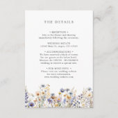 Boho Wildflower Spring BRUILOFT DETAILS Informatiekaartje (Voorkant)