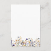 Boho Wildflower Spring BRUILOFT DETAILS Informatiekaartje (Achterkant)