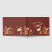 Boho Wildflower Terracotta Herfst Huwelijk Gastenboek (Volledig)