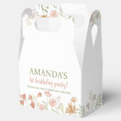 Boho Wildflower Verjaardag Favoriet Box Bedankdoosjes (Geopend)