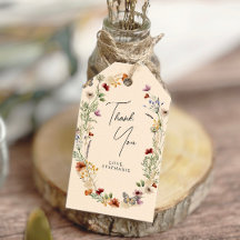 Boho Wildflower Vrijgezellenfeest Cadeau Labels