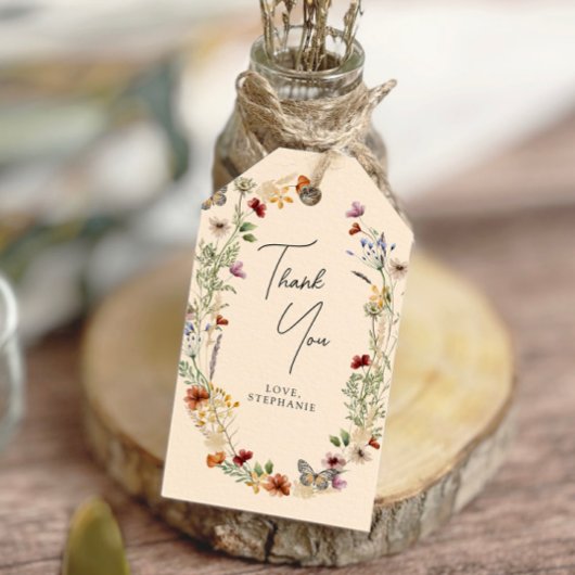 Boho Wildflower Vrijgezellenfeest Cadeau Labels Cadeaulabel