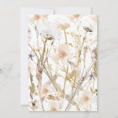 Boho Wildflower Vrijgezellenfeest Kaart (Achterkant)