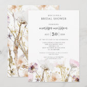 Boho Wildflower Vrijgezellenfeest Kaart (Voorkant / Achterkant)