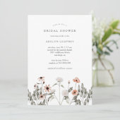 Boho Wildflower Vrijgezellenfeest Kaart (Staand voorkant)