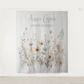 Boho Wildflower Wandkleed (Voorkant)