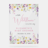 Boho Wildflower Watercolor Baby Shower Welcome (Recto)