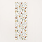 Boho Wildflower Watercolor Yogamat (Voorkant)