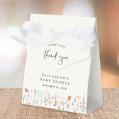 Boho Wildflower Waterverf Baby shower Dank u Bedankdoosjes