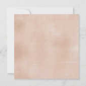 Boho Wildflower Waterverf Baby shower Uitnodigen Kaart (Achterkant)