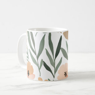 Boho Wildflower Waterverf Floral Pastel Koffiemok