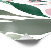 Boho Wildflower Waterverf Floral Pastel Perfect Poster (Hoek)