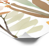 Boho Wildflower Waterverf Floral Pastel Perfect Poster (Hoek)