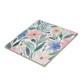 Boho Wildflower Waterverf Floral Pastelaccent Tegeltje (Zijkant)