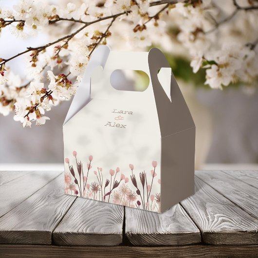 Boho Wildflower Wedding Bedankdoosjes