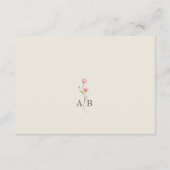 Boho Wildflower Wedding Details Informatiekaartje (Achterkant)