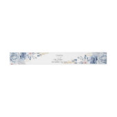 Boho Wildflower Wedding Elegant Script Uitnodigingen Wikkel (Vlak)