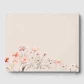 Boho Wildflower Wedding Gastenboek (Achterkant)