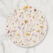 Boho Wildflower Wedding Gift Labels (Achterkant)
