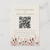 Boho Wildflower Wedding Informatiekaartje (Voorkant)