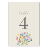 Boho Wildflower Wedding Kaart (Voorkant)