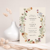 Boho Wildflower Wedding Kaart