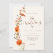 Boho Wildflower Wedding Kaart (Voorkant)