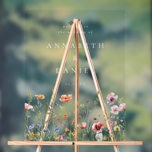 Boho Wildflower Wedding Welcome (Neutre)