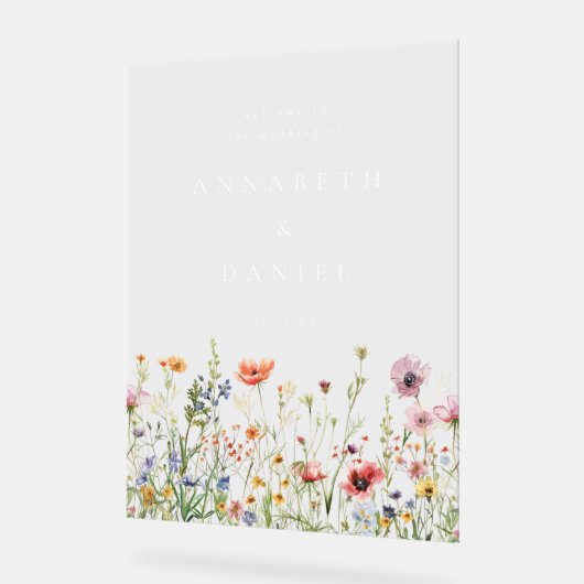 Boho Wildflower Wedding Welcome (Angle)