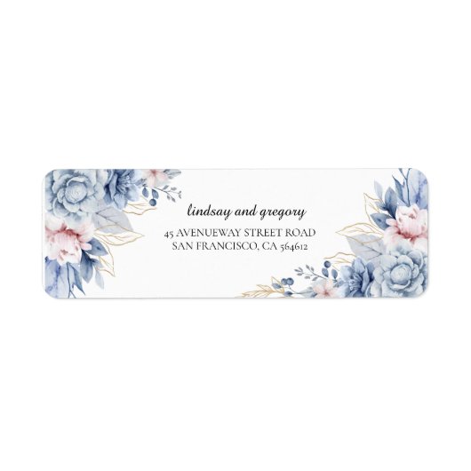 Boho Wildflower Welkomstlabel Etiket (Voorkant)
