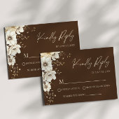 Boho Wildflower Wilde Bloem Bloemen Bruiloft RSVP Kaartje