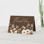 Boho Wildflower Wilde Bloemen Bloementuin Bedankkaart (Voorkant)