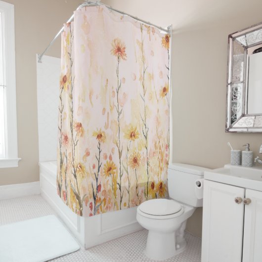 Boho  Wildflowers Douchegordijn (In situ)