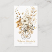 Boho Wildflowers Floral Arranger bloemist Visitekaartje (Voorkant)