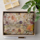 BOHO WILDFLOWERS FLORAL DECOUPAGE TISSUEPAPIER (Geschenk)
