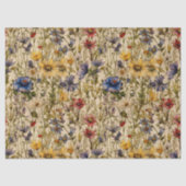 BOHO WILDFLOWERS FLORAL DECOUPAGE TISSUEPAPIER (Voorkant)