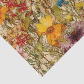 BOHO WILDFLOWERS FLORAL DECOUPAGE TISSUEPAPIER (Detail)