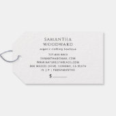 Boho Wildflowers Kleding Prijs Hang Label Cadeaulabel (Achterkant Horizontaal)