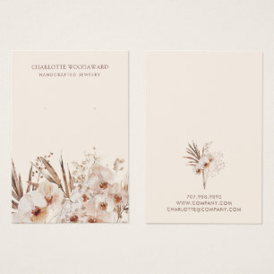 Boho Wildflowers Oorbel Sieraden Display Kaarten Visitekaartje