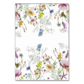 Boho Wildflowers Trouwkaart Kaart (Achterkant)