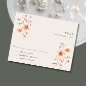 Boho Wildlfower Mariage extérieur rustique RSVP