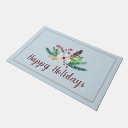 Boho Winter Bouquet Deurmat (Schuin)