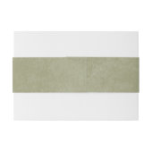 Boho Winter groen koopt salie groen bruiloft Uitnodigingen Wikkel (Achterkant Voorbeeld)