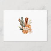 Boho Winter RSVP Bruiloft QR CODE Informatiekaartje (Achterkant)