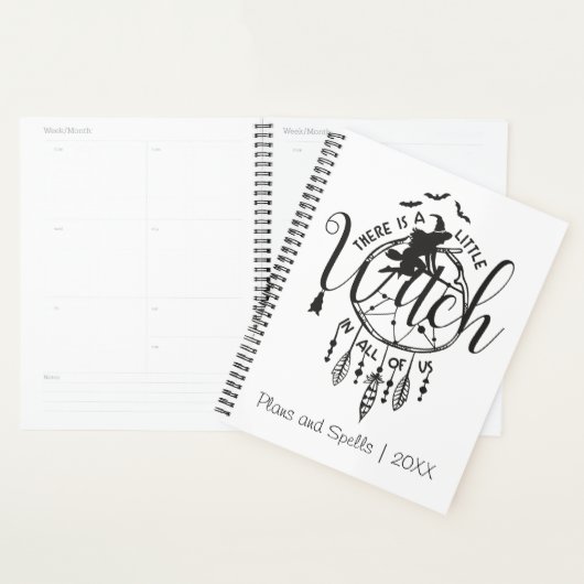 Boho Witch Vibes Fourre-tout - Petite sorcière en  (Devant avec enveloppe)