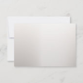 Boho Witte Orchidee Bloemen Blauwe Maan Elegant Pa RSVP Kaartje (Achterkant)