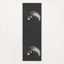 Boho Witte Veren en Vliegende Vogels Artistieke Bl